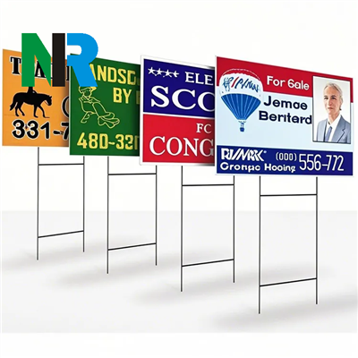 Segni di cortile a doppia facciale digitale riutilizzabili a calore per decorazioni esterne e decorazioni per prato